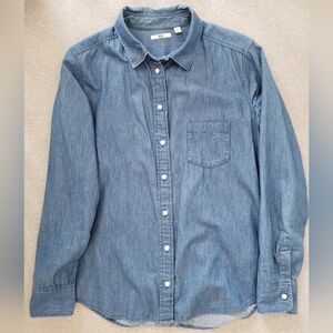Uniqlo denim shirt L